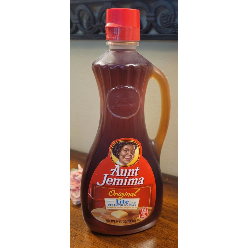 Original Aunt Jemima LITE Syrup 24 fl oz Factory Sealed New Old Stock 2016